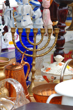 candelabrum Menorah  flea market