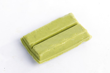 green tea chocolate wafer