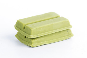 green tea chocolate wafer