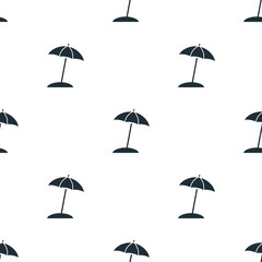 Beach umbrella icon