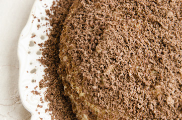 Cake with chocolate chips