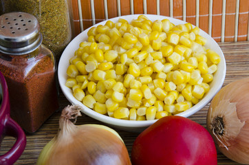 Canned corn © Елизавета Коробкова