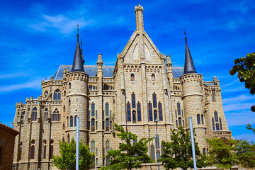 Obraz premium Astorga Leon Palacio Episcopal of Antoni Gaudi