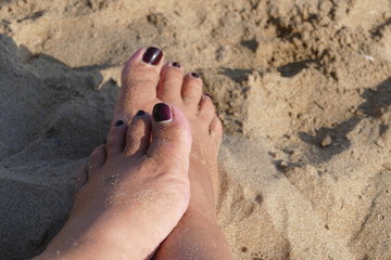 Füße im Sand