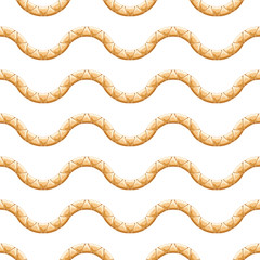 Obraz premium Golden chains on white background.