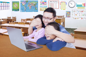 Teacher prohibits his students watching adult content