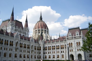 Fototapeta na wymiar Hungarian Parliament at Budapest