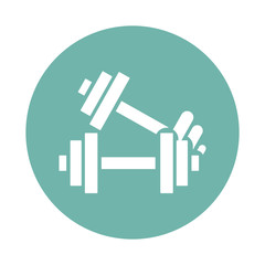 Sport dumbbells icon
