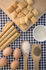 hipster style bread and snack sets