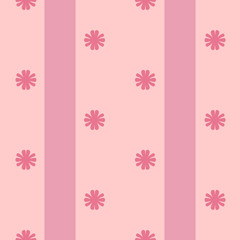 Seamless pattern, vertical pink, purple floral wallpaper, pastel, vector, for girls