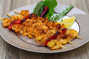Prawn skewer