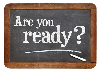 Fototapeta premium Are you ready question