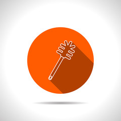 toilet brush vector icon
