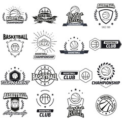 Streetball logo set