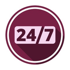 Service and support for customers, 24 hours with long shadow