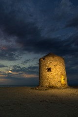 Old windmill ai Gyra beach, Lefkada