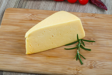 Yellow cheese triangle