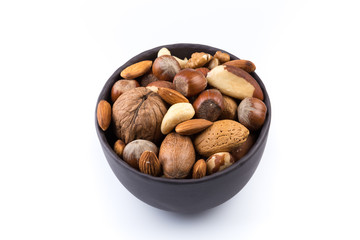 Nuts mix in bowl