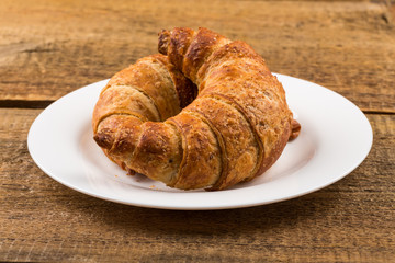 Fresh baked croissants