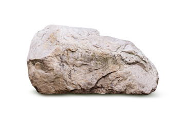 big granite rock stone, isolated