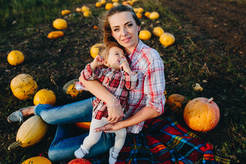 mother playing with her daughter