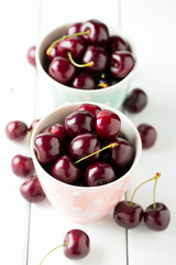 sweet cherry in a cup