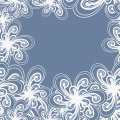 Vector floral pattern. Abstract background. Quilting texture wit