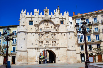 Obraz premium Burgos Arco de Santa Maria arch at Castilla Spain