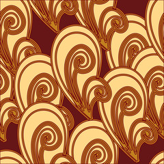 Abstract vector background. Colorful pattern. Floral seamless ba