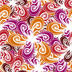 Abstract background. Color pattern. Floral seamless background