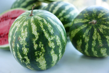 Watermelons closeup