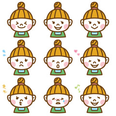 女性の表情その1