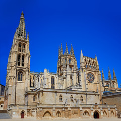 Fototapeta premium Burgos Cathedral facade in Saint James Way