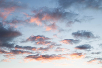 осеннее небо в закате