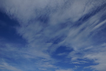 blue sky and clouds