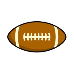 American football ball vector illustration