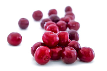 Ripe Cherry isolated on white background