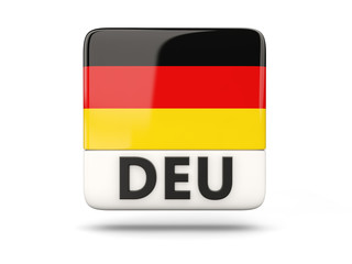 Square icon with flag of germany
