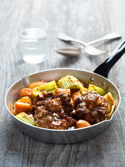 rustic british oxtail stew