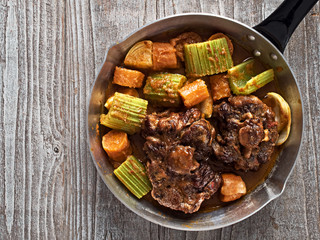 rustic british oxtail stew