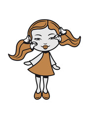 Doll sweet pigtails girl