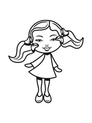 Doll sweet pigtails girl