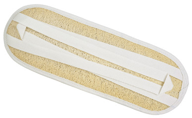 loofah massager. Object isolated on white background without shadows