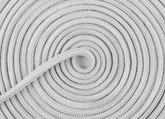 Fototapeta na wymiar Rope coiled in a spiral pattern