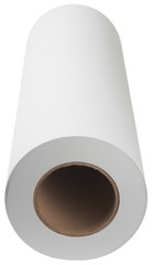 Paper for printers and engineering machines. Object is isolated on white background.