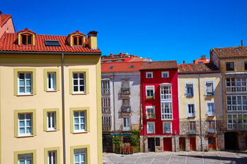 Fototapeta premium Burgos downtown colorful facades in Castilla Spain