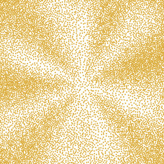 Golden dot abstract background. Engraving illustration.