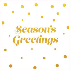 vector gold seasons greetings card design © kaisorn