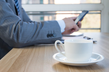 Businessman in the office work