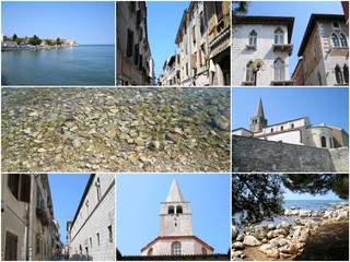 Fototapeta na wymiar Collage on the theme of Travel Croatia